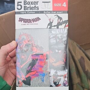 Spiderman Men’s Boxer Briefs - Gray/Black/Red/Purple